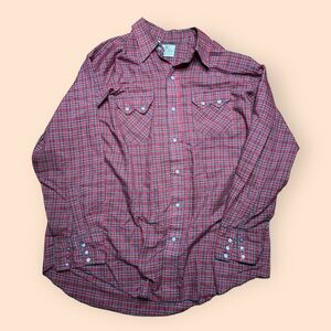 Vintage 1980s DeeCee Brand Western Button Up Shirt Men’s XL Vtg 80s